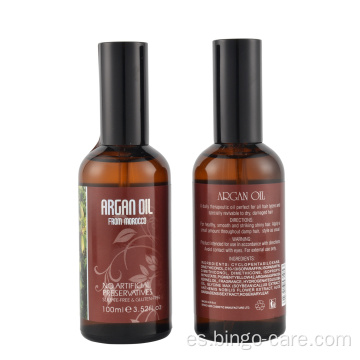 Sérum de aceite de cabello reparador antiencrespamiento de aceite de argán